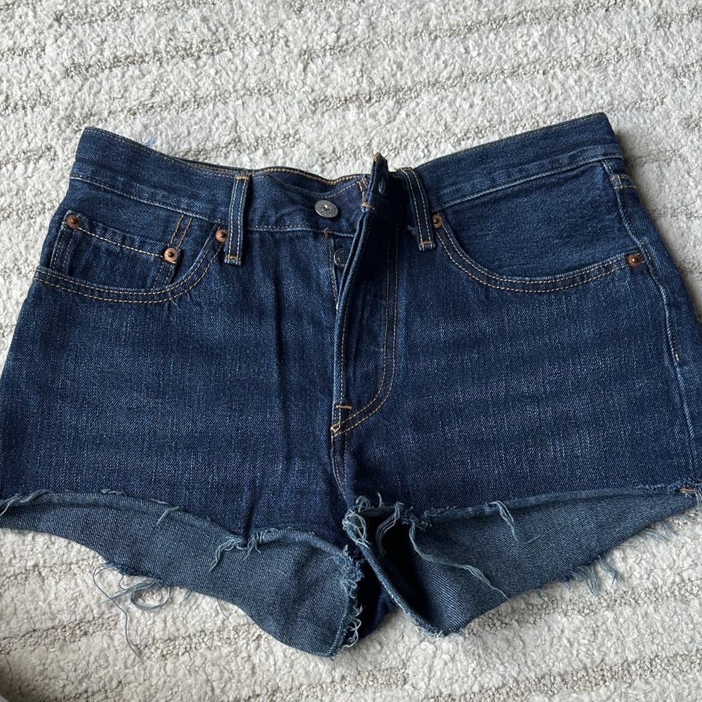 Levi's Indigo Denim Cutoff Shorts